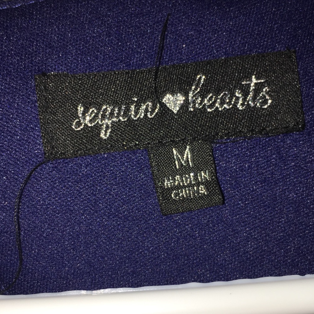 Navy blue dress SEQUIN HEARTS size M
